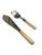 An elegant, beautifully preserved antique Victorian-era fish serving set, featuring a matching serving knife and serving...