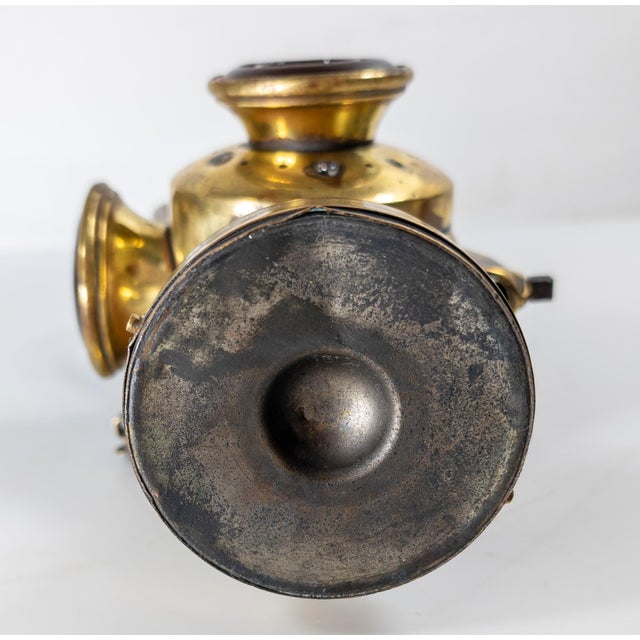 19th or 20th Century Brass Bicycle Carriage "Neverout" Lantern For Sale - Image 11 of 13