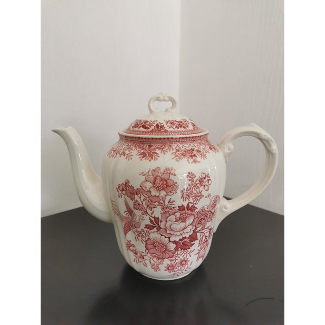 Red Fasan Tea Set from Villeroy & Boch, 1950s, Set of 10 For Sale - Image 8 of 15