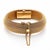 Vintage Solid 14k Yellow Gold Woven Wide Secret Watch Bracelet For Sale In New York - Image 6 of 7