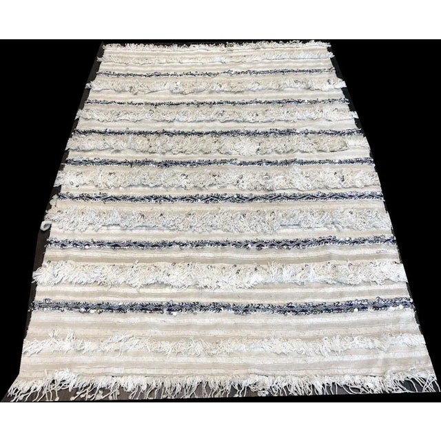 1980s Vintage Moroccan Rug With Sequins For Sale In Los Angeles - Image 6 of 7