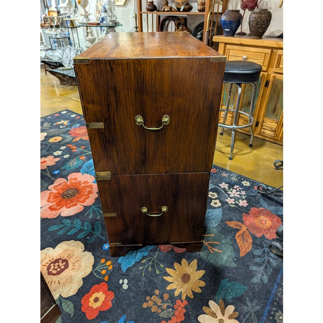 Antique Victorian - British Campaign Chest of Drawers Circa 1800s For Sale - Image 10 of 14