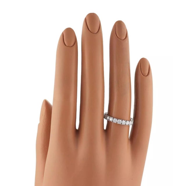 Cartier Cartier Destinee Eternity Ring 1.46ct Diamond Platinum Size 50 w/Paper For Sale - Image 4 of 5