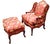 Experience the Peak of Traditional Elegance With This Custom French Country Bergère Chair and Ottoman by Taylor King. 1980s For Sale - Image 9 of 12