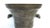 Large mortar patinated bronze. Bell shaped molded on foot, he has two side handles of ram's heads. The body is decorated...