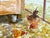 Original Watercolor Painting “Holly’s Chicken Yard” For Sale - Image 6 of 9