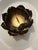 Large Mid Century Feldman Brass Lotus Flower Candle Holder. 5 " D X 2.25" H