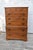 1950s Vintage Ethan Allen Heirloom Nutmeg Maple 7 Drawer Chest on Chest Tall Dresser For Sale - Image 5 of 17