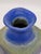 Beautiful Blue Drip Glazed Fantoni Square Fantoni Vase For Sale - Image 13 of 14