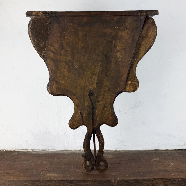 Black Antique Italian Liberty Art Nouveau Wall Shelf in Carved Wood, 1890s For Sale - Image 8 of 16