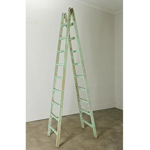 19th Century English 19th Century Painted Folding Ladder For Sale - Image 5 of 12
