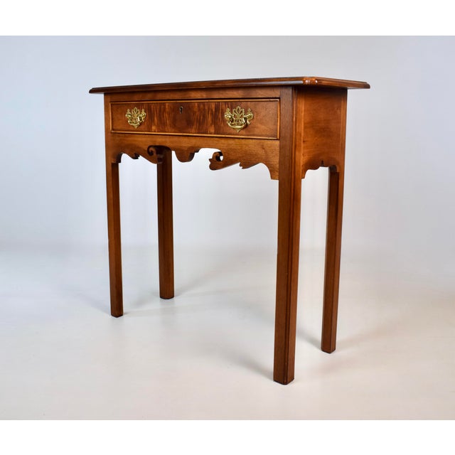 Vintage Small Scale Console Side Table Mahogany For Sale In Philadelphia - Image 6 of 11
