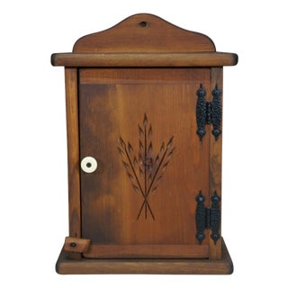 Pine Apothecary Farmhouse Wheat Branch Medicine Spice Rack Cabinet 16" For Sale