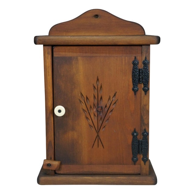 Pine Apothecary Farmhouse Wheat Branch Medicine Spice Rack Cabinet 16" For Sale