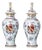 French Porcelain Emblem Pots, Set of 2 For Sale