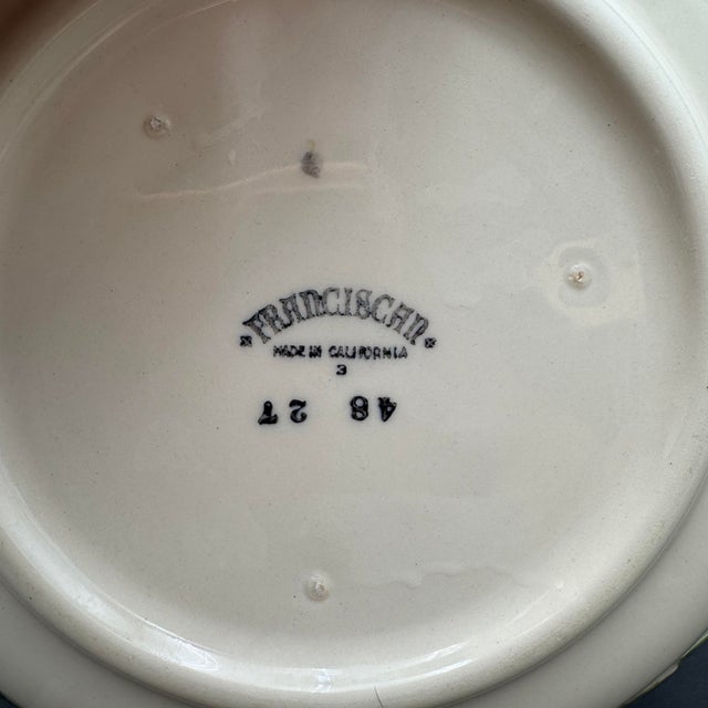 Shabby Chic Vintage Franciscan Ivy Usa Dinnerware Cups & Saucers Set of 4 - 8 Pcs For Sale - Image 3 of 5