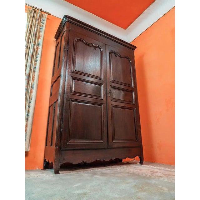 Brown Antique Namur Cabinet in Oak For Sale - Image 8 of 8