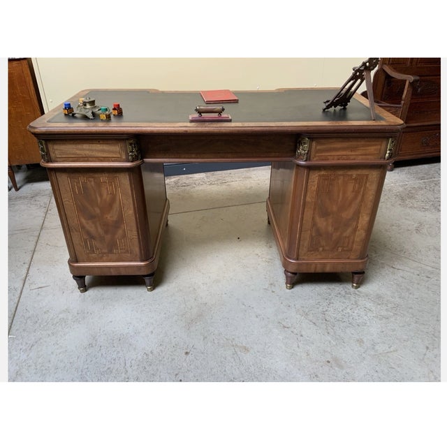 Antique Art Nouveau Desk with Bronze Decorations, 1900 For Sale - Image 10 of 13