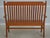 Arts and Crafts Style Solid Oak Slat Back Bench For Sale - Image 16 of 18