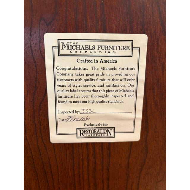 Restoration Hardware Michael’s Furniture Co. For Restoration Hardware Dresser For Sale - Image 4 of 4