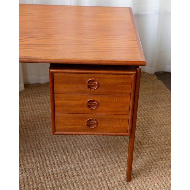 1960s Attributed to Arne Vodder Danish Teak Writing Desk For Sale - Image 17 of 18