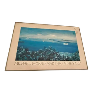 Late 20th Century Martha's Vineyard Michael Morse Exhibition Poster