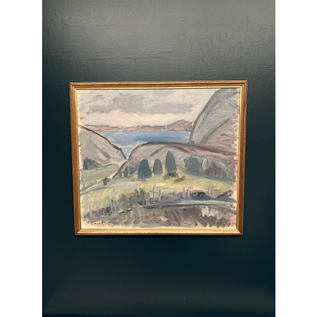 Sven Engblom, Landscape, 1960s, Oil on Canvas For Sale - Image 14 of 18