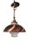Metal Mid 20th Century Kitchen Chandelier Copper Finish With Glass Shade by the Progressive Mfg.Co. For Sale - Image 7 of 14