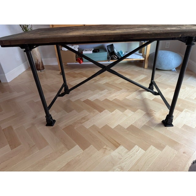 Rustic Rh Rustic Dining Table For Sale - Image 3 of 5