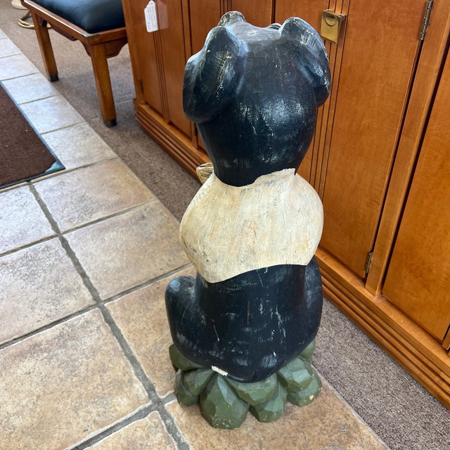 Vintage Wood Carved Anthropomorphic Folk Art Pig For Sale - Image 10 of 11