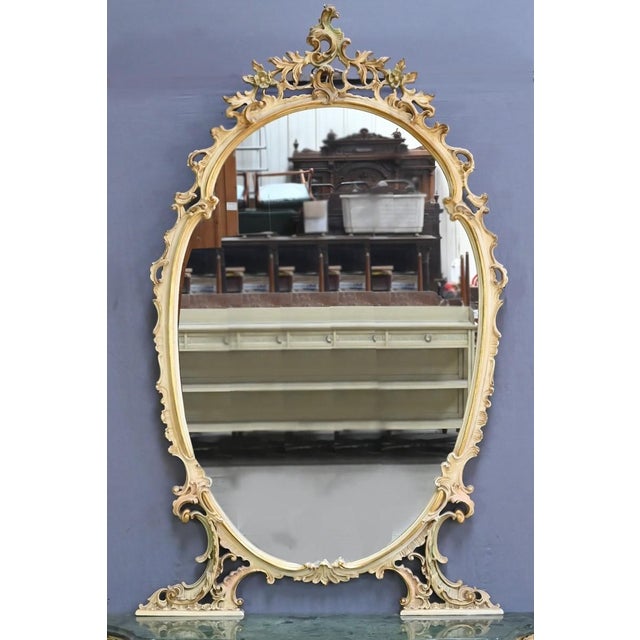 20th Century Wooden Console Mirror Set For Sale - Image 3 of 18