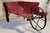19thc Original Red Painted Wooden Wagon W/ Stenciling For Sale - Image 4 of 7