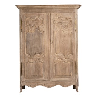 Early 19th Century Louis XV Oak Wardrobe For Sale