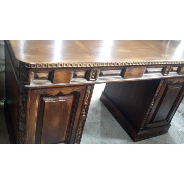 Rare Romweber Viking Oak Keyhole Desk Chairish