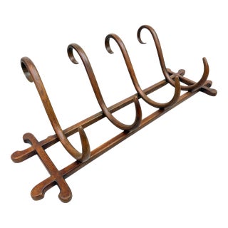 Antique Bentwood No. 1 Wall-Mounted Coat Rack from Gebrüder Thonet, 1890s For Sale