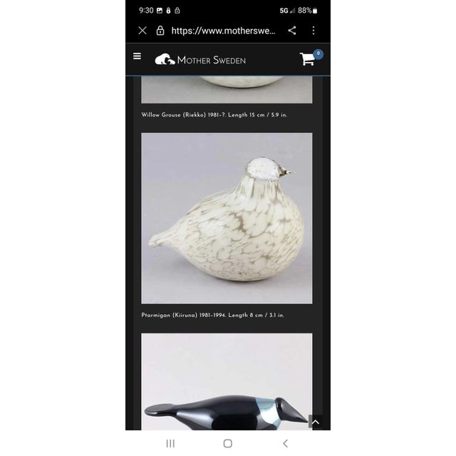 Late 20th Century Hand Blown Art Glass Bird Sculpture For Sale - Image 10 of 11