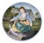 Painted Ceramic Dish by A. Del Bianco for Gubbio, 1920s For Sale