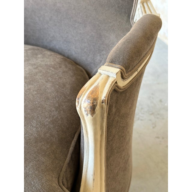 Pair of French Louis XV Style Bergères For Sale In New York - Image 6 of 16