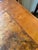 Great bones, alittle worn, vintage writing desk having beautiful grain Burl wood on top with inlay, on top of ebonized...