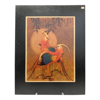 1932 Original the Household Magazine Cover, November, Stark Davis, Art Deco, Matted For Sale