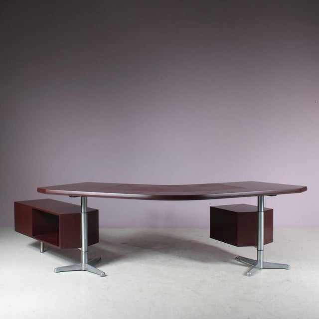 Desk by Osvaldo Borsani for Tecno Milan, Italy, 1950s For Sale - Image 3 of 17