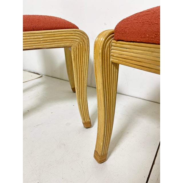 C. 19070s McGuire Style Pencil Reed and Cane Dining Chairs - Set/6 For Sale - Image 11 of 11
