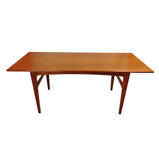 Mid-Century Danish Teak Rectangular Coffee Table, 1960s For Sale - Image 12 of 12