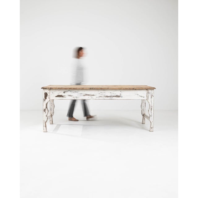 1900s French Wood Patinated Dining Table For Sale - Image 18 of 18