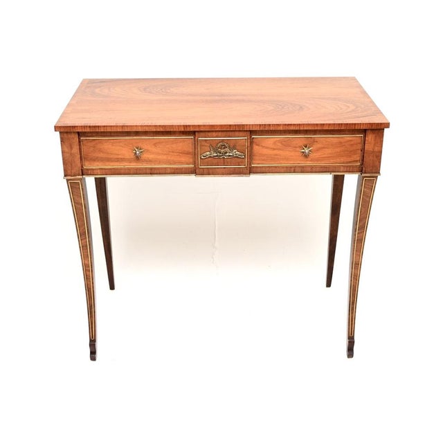 Antique Empire French Walnut Console Table, 1870s For Sale - Image 10 of 10