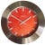 Vintage Mid Century Postmodern Panton Orange Wall Clock For Sale - Image 10 of 10