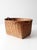 Vintage Woven Rattan Basket With Handles For Sale - Image 4 of 13