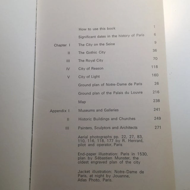 1970s 1971 Paris World Cultural Guide Book by Andre Chastel For Sale - Image 5 of 11