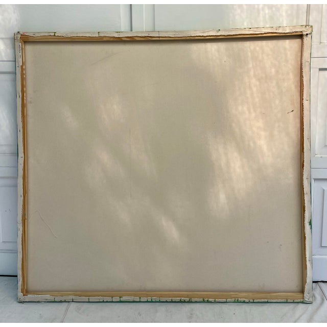 Original XL Modern Abstract Painting on Stretched Canvas For Sale - Image 4 of 4