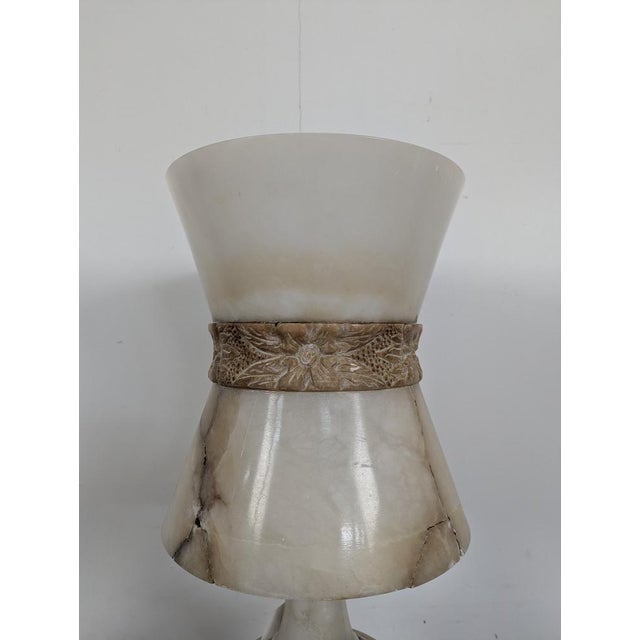 Art Deco Style Alabaster Lamp, in Very Good conditions. Up to 250V (Europe/UK Standard).The wiring of this item may be...
